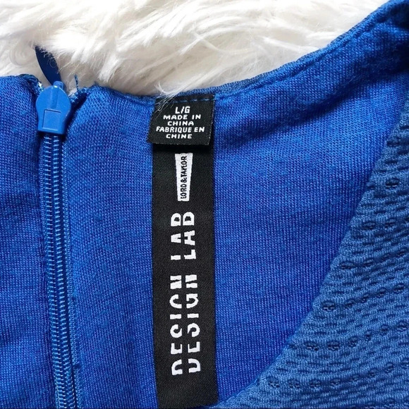 Design Lab | Cobalt Blue Fit and Flare Dress - Picture 4 of 6